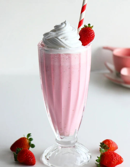 Strawberry Ice Cream Milkshake